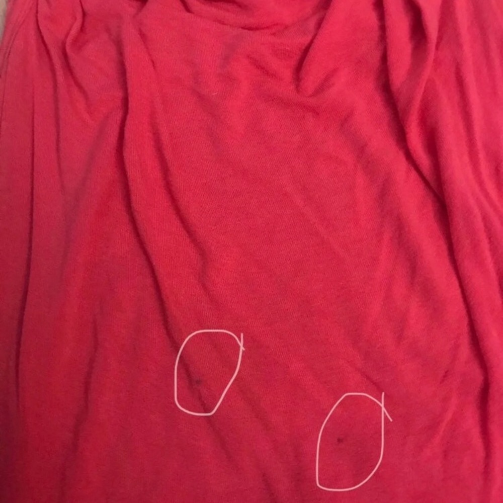 Cowl Neck Embroidered Racerback Top,M - Picture 6 of 6